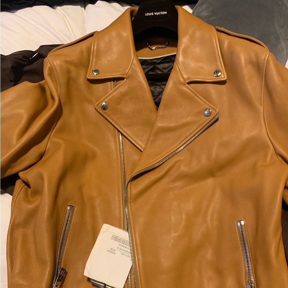 Brand New Louis Vuitton Varsity Leather Jacket size XXL